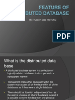 Feature of Distributed Database
