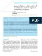 Alignment Efficiency and Discomfort of Three Orthodontic Archwire Sequences: A Randomized Clinical Trial