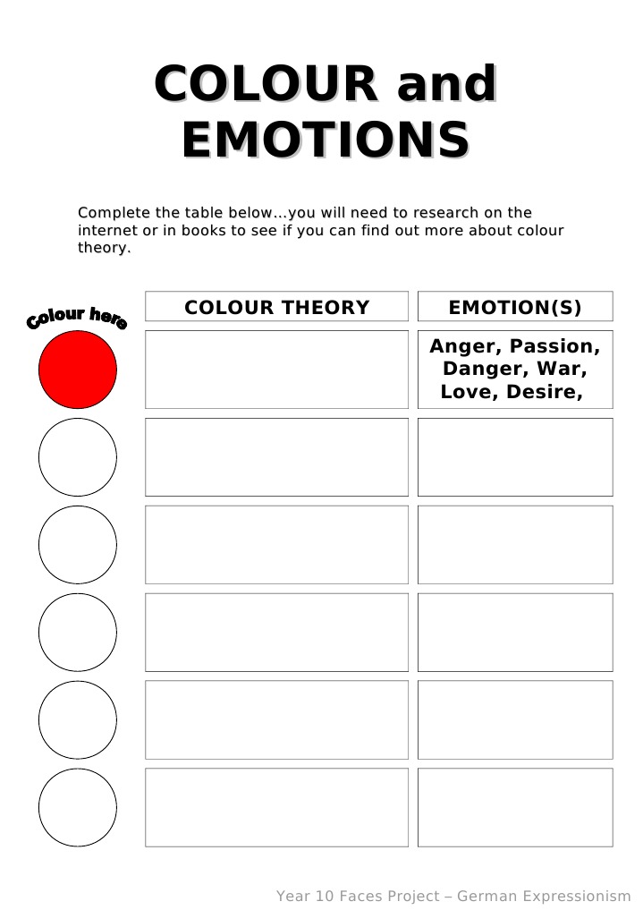 Colour and Emotions | PDF | Philosophy | General Fiction