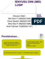 Asi Eksklusif Dan Inisiasi Menyusu Dini (Imd