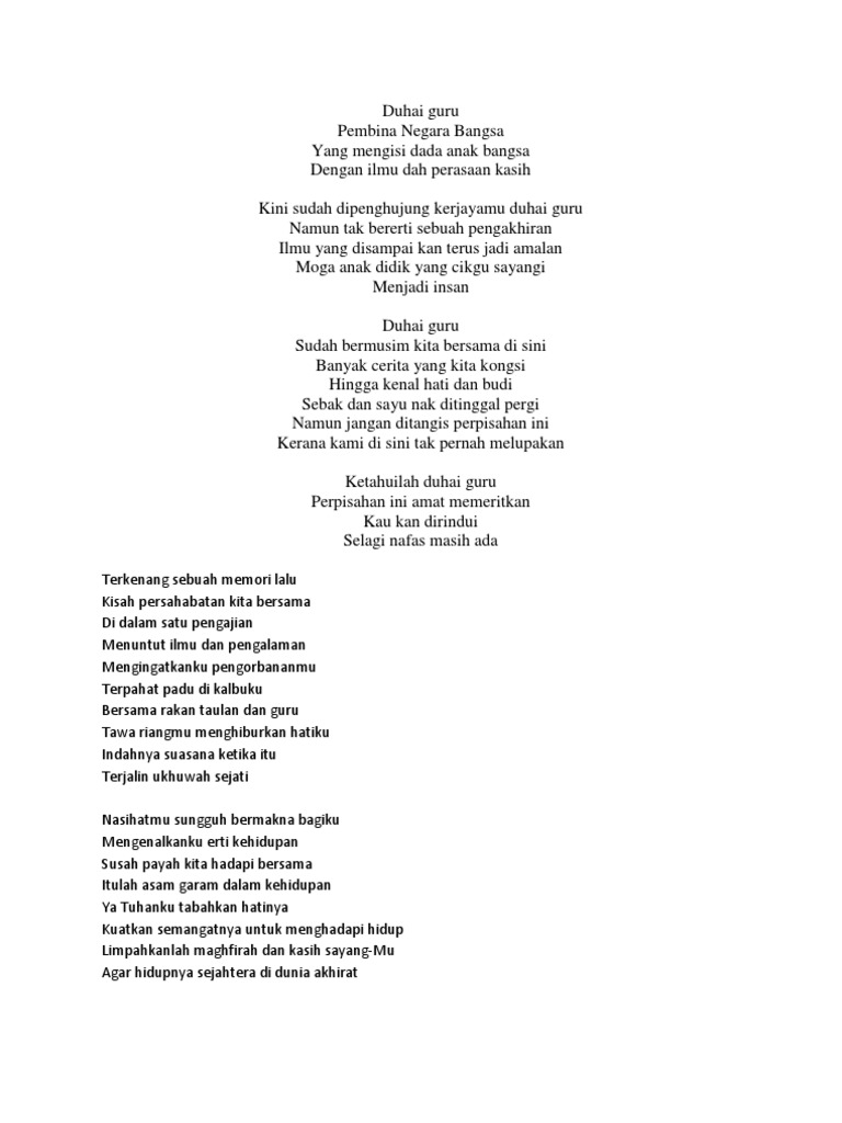Sajak Persaraan Pdf