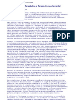 Integração entre Terapia Comportamental e Abordagens Teóricas