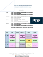 Horario de Actividades. Octubre 2012