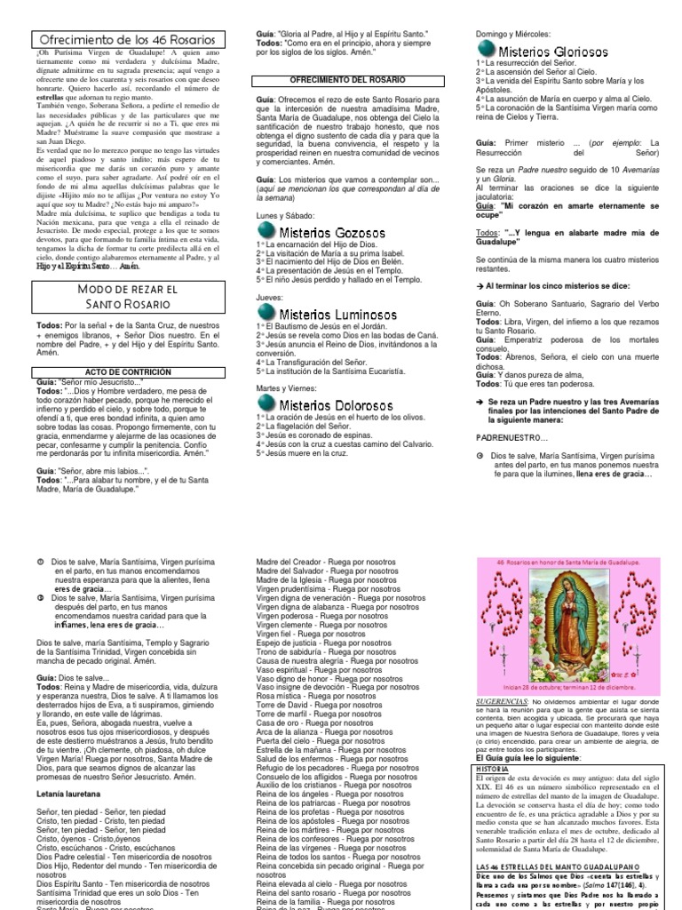 46 Rosarios Virgen de Guadalupe 2012