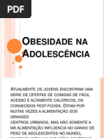 Obesidade na Adolescência Slides