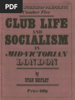Download History Workshop Pamphlets 5 Club Life and Socialism in Mid Victorian London by The History Workshop Online SN112028774 doc pdf