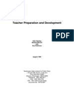 Teacher Preparation and Development
