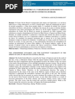 A DINÂMICA ATMOSFÉRICA E A VARIABILIDADE LESTEOESTE NA PRIMAVERA DE 2009 NO CENTRO SUL DO BRASIL