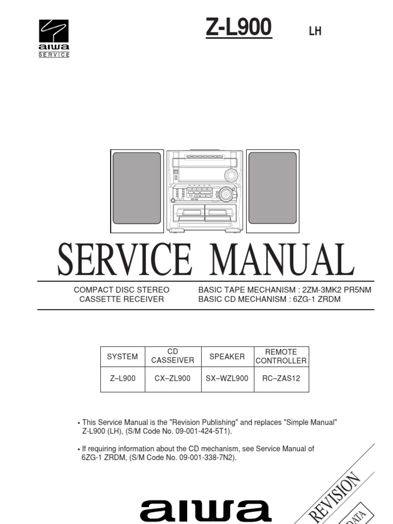 CX Z1900LH | PDF | Loudspeaker | Compact Cassette