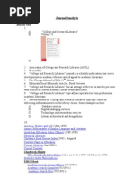 LIS Journals Analysis Project - 11.03.12