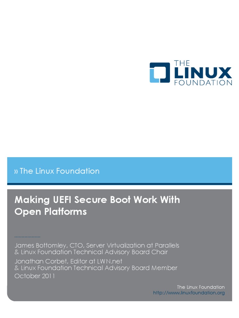 LF Uefi Secure Boot Open Platforms | PDF