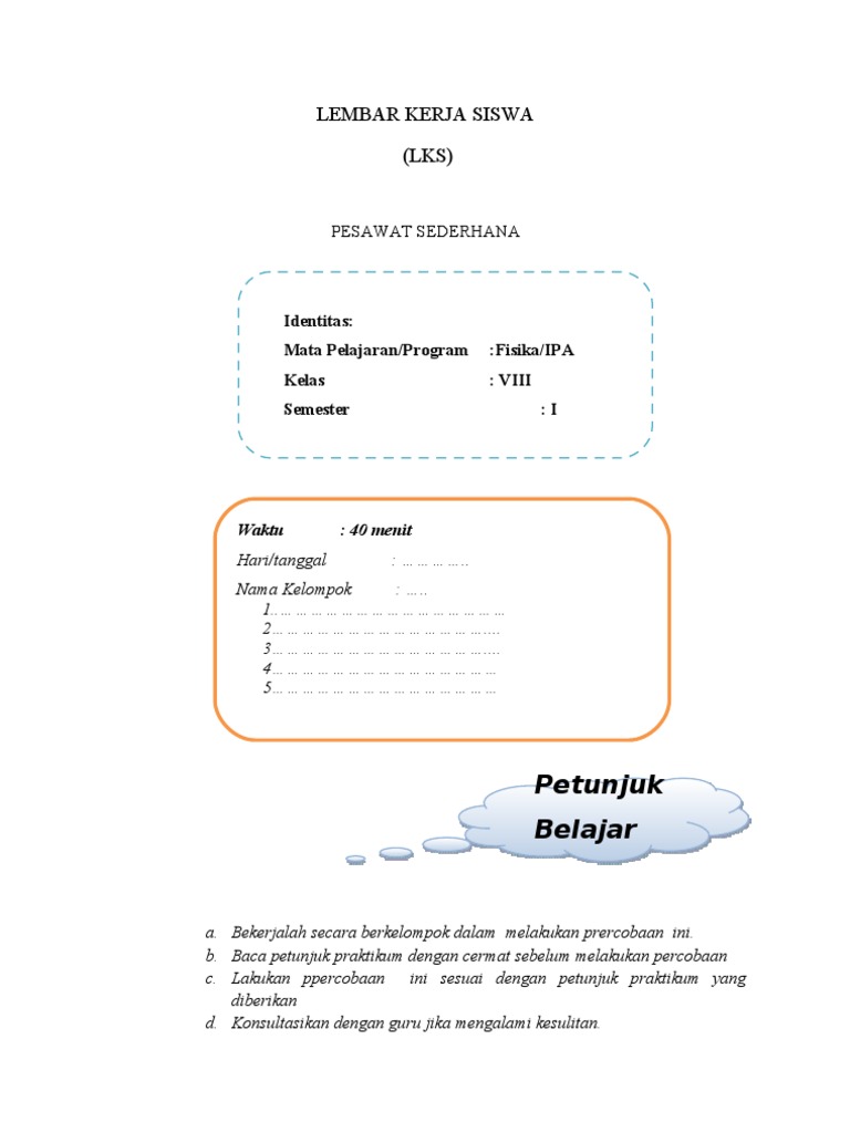 LEMBAR KERJA SISWA