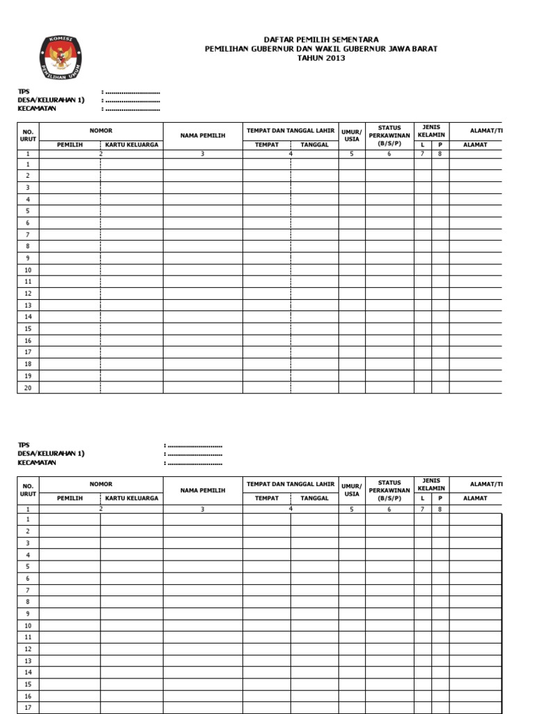 DOWNLOAD DISINI : JENIS FORMULIR