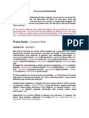 Lectii De Limba Engleza Pdf