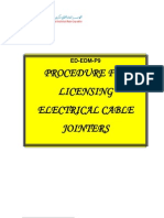 Licensing Electrical Cables Jointers
