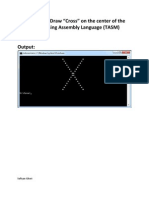 Cross On The Center of Screen in Assembly Language Using TASM