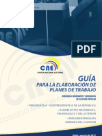 Guía para La Elaboración de Planes de Trabajo ELECCIONES 2013