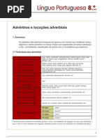 Advérbios e locuções adverbiais - subclasses (I) (blog8 09-10)