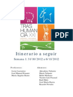 Itinerario Trashumancia 2012: Semana 1