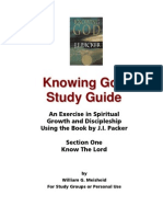 Knowing God Study Guide - Section One