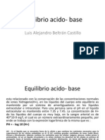 Equilibrio Acido- Base