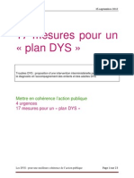 17 Mesures Pour Un Plan DYS-1