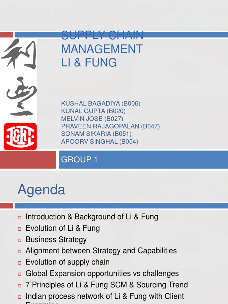 Li & Fung Final Presentation PDF Supply Chain Management Supply