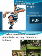 Lesiones Más Comunes en Rugby Power Point