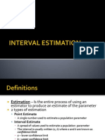 Interval Estimation