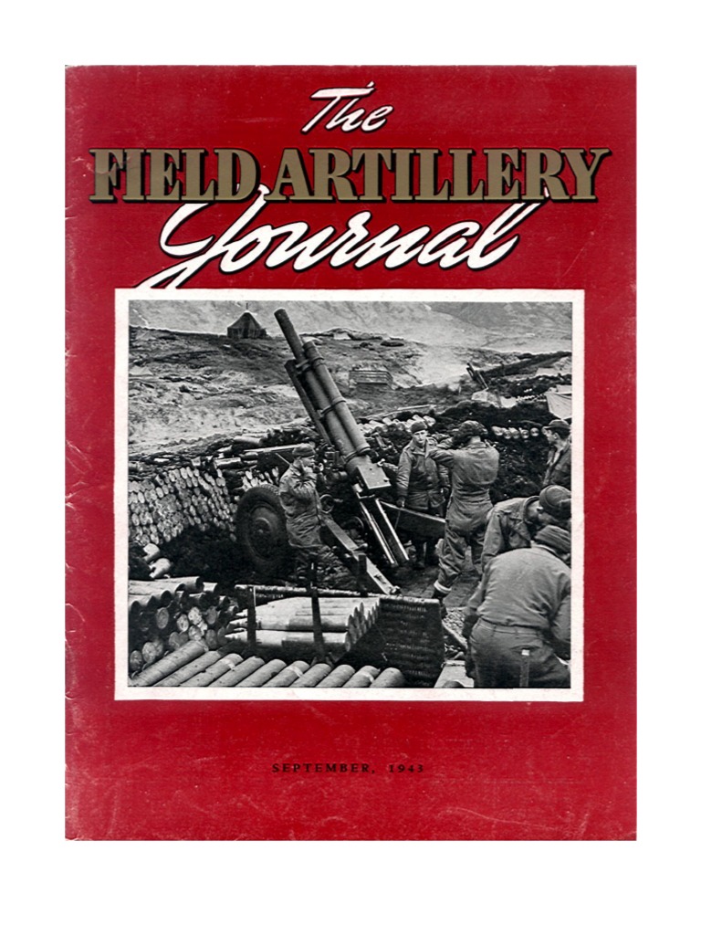 Field Artillery Journal Sep 1943 Tanks Artillery