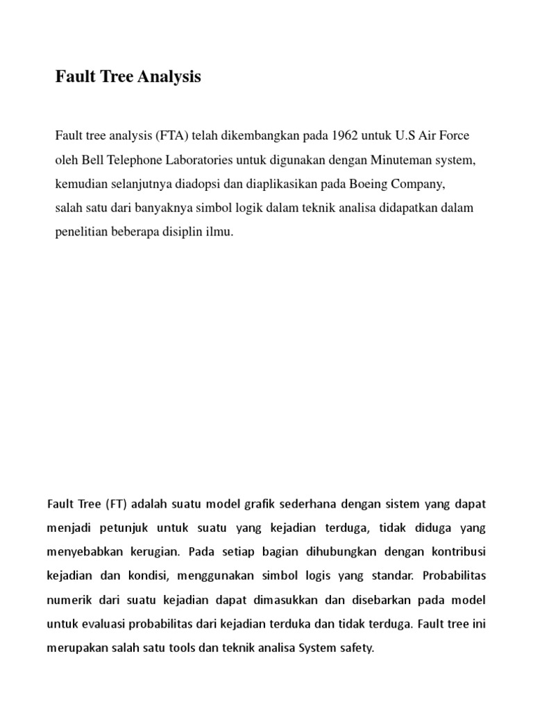 FTA Analysis | PDF