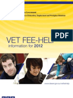 Vet Fee-help 2012 Booklet - Update
