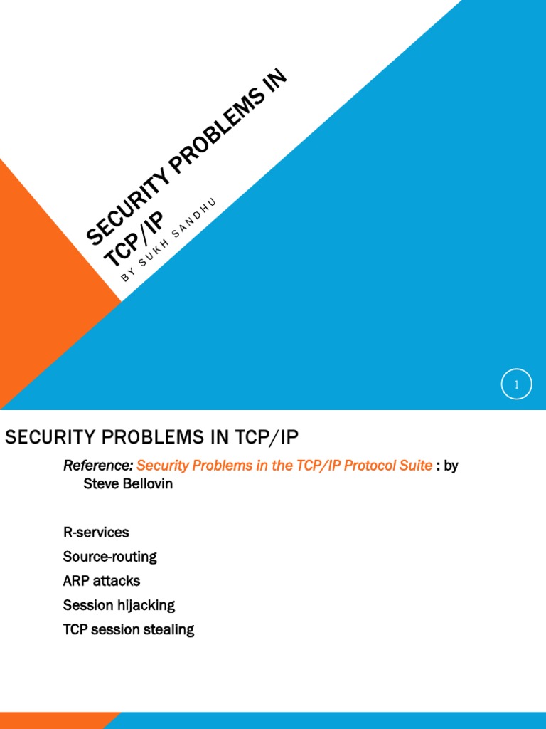 TCP/IP Session Hijacking Vulnerabilities | PDF | Transmission Control ...