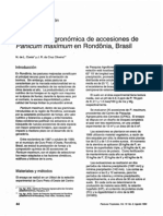 Evaluación Agronómica de Accesiones de Panicum Maximum