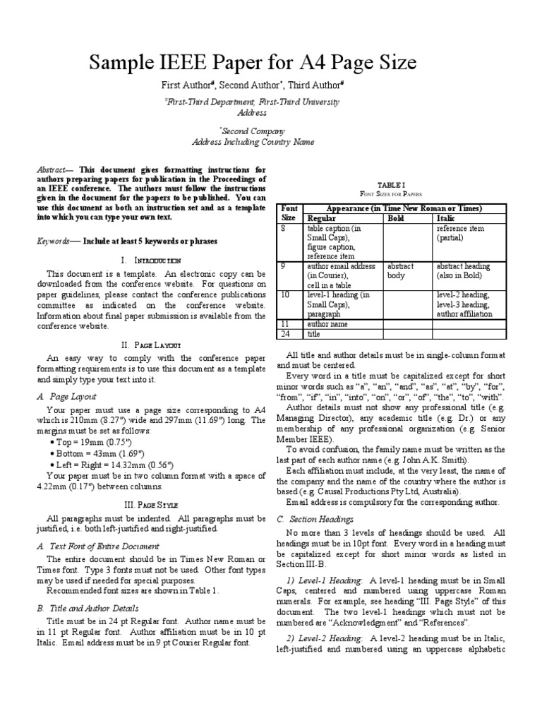 ieee research paper format free download