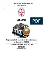 Reglamento de Elecciones de La Mesa Directiva ACUNI (Propuesta a Aprobar) 2012