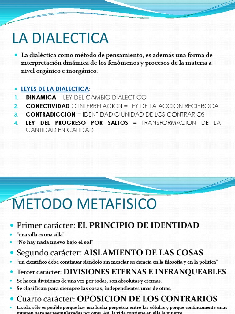 3. Las Leyes de La Dialectica