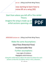 AERO3630-Lec - Lifting Line - Finite Wing Theory