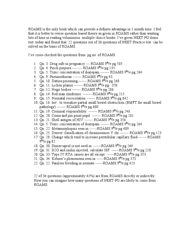 Roams pg entrance book pdf format