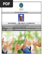 Islamic Speech Review - Optimism