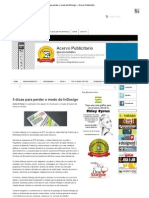 5 Dicas para Perder o Medo Do InDesign Acervo Publicitário