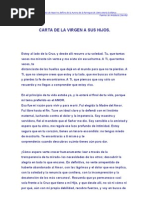 Carta A La Virgen Maria  PDF  María, madre de Jesús