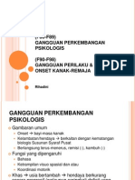 Gangguan Perkembangan Psikologis & Gg. Perilaku Dan Emosional Onset Kanak Remaja