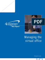 How to Manage the Virtual Office blue paper by promotional products retailer 4imprint