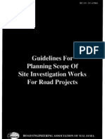 Guidelines For Planning Scope of Site Investigation Works For Road Project REAM 6-2004
