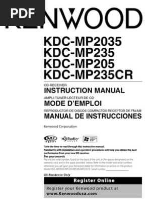 Câble ISO Autoradio Pour Kenwood KDC-W3537A / W3537G / W3534 - Facile à Installer