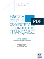 Rapport Louis Gallois - Pacte compétitivité - 05112012