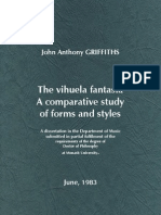 GRIFFITHS, J.A. •  The vihuela fantasia. A comparative study of forms and styles (Monash University, 1983)
