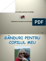 Ganduri Pentru Copilul Meu