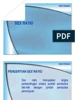 Sex Ratio Dan Dependency Ratio